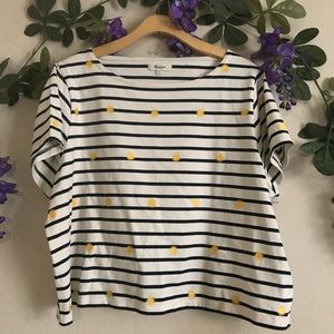 Madewell Cropped Striped Tee